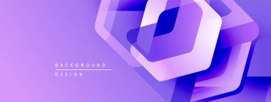 Soyut mor tasarım katmanlı geometrik şekiller içerir. Modern, dinamik kompozisyon arka planlar için uygun görsel ilgi yaratır..