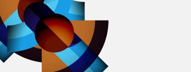 Soyut geometrik şekiller, canlı renkler, dinamik bileşim. Modern tasarım elementleri görsel ilgi yaratır, düzgün gradyanlar sunar.