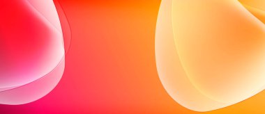 Soyut gradyanlar canlı kırmızıları, portakalları, sarıları harmanlarlar. Yumuşak kıvrımlar akışkan şekiller yaratır, enerjiyi, sıcaklığı gösterir. Minimalist tasarım.