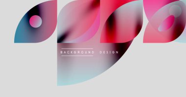 Soyut sıvı şekiller, canlı renkler, modern tasarım elementleri. Gradyan örtüler dinamik görsel deneyimler yaratır. Minimalist estetik.
