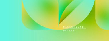 Soyut gradyan şekiller turkuazın karışımı, sarı, yeşil. Modern tasarım akıcılığı, enerjiyi, pozitif titreşimleri çağrıştırıyor. Mevcut en küçük metin.