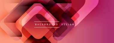 Soyut geometrik şekiller, canlı renkler, gradyan etkisi. Modern tasarım arka planlar, sunumlar, afişler için uygundur.