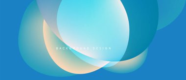 Soyut mavi arkaplan özellikleri üst üste biniyor. Gradyan renkler modern, dinamik görsel efekt yaratır. Metin arkaplan tasarımı okur.