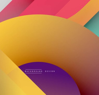 Soyut renkli katmanlar dinamik bileşim yaratır. Dereceli gölgeler harmanlanır, pürüzsüz geçişler oluşur, modern görsel cazibe.