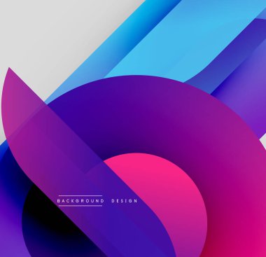 Soyut katmanlar dinamik bileşim yaratır. Canlı gradyanlar harmanlanarak akışkan şekiller oluşturur. Modern tasarım enerjiyi ve hareketi çağrıştırıyor..