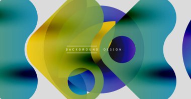 Soyut sıvı şekilleri örtüşür ve canlı renk değişimleri yaratır. Metin, kompozisyon içerisindeki arkaplan tasarımını okur. Modern estetik.