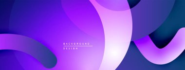 Soyut sıvı şekiller, canlı mor renkler, pürüzsüz gradyanlar. Arka planlar ve sunumlar için modern tasarım öğesi. Minimalist estetik.