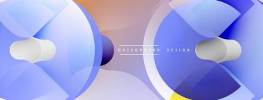 Soyut mavi tasarım. Üst üste binen daireler dinamik görsel efekt yaratır. Gradyan gölgeler modern estetik sunuyor. Yumuşak geçişler, zarif kompozisyon..