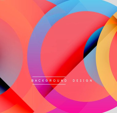 Soyut enerji çemberleri dinamik renkli kompozisyon oluşturur. Modern tasarım elementleri enerji, akış, görsel ilgi.