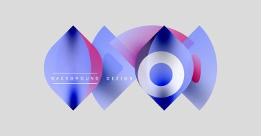 Soyut tasarım özellikleri katmanlı şekiller, canlı renkler, gradyanlar. Arka planlar ve sunumlar için modern estetik.