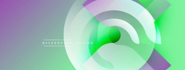 Soyut gradyan katmanlar dinamik dairesel tasarım yaratır. Yumuşak renkler harmanlanır, modern arkaplan oluşturulur. Mevcut en küçük metin.
