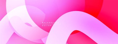 Soyut pembe arka plan. Akan şekiller dinamik görsel efektler yaratır. Çeşitli projeler için modern tasarım.