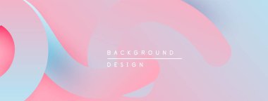 Soyut sıvı şekiller, pembeler, maviler, morlar harmanlanır. Minimalist metin arka plan tasarımı okur. Yumuşak eğimler modern estetik yaratır.