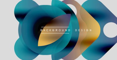 Soyut sıvı şekilleri örtüşür ve canlı renk değişimleri yaratır. Metin, kompozisyon içerisindeki arkaplan tasarımını okur. Modern estetik.