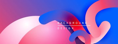 Soyut sıvı şekiller, canlı renklerin karışımı. Modern tasarım, pürüzsüz eğimler dinamik kompozisyon yaratır. Arkaplan özellikleri metin arkaplanı, tasarım.