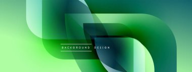 Soyut yeşil sıvı şekilleri örtüşür. Modern tasarım eğimleri, kıvrımları, pürüzsüz geçişleri içerir. Sunumlar için minimalist arkaplan.
