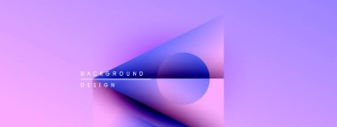 Soyut geometrik şekiller pembe ve mor renkleri harmanlarlar. Modern tasarım akıcılığı ve dinamizmi çağrıştırıyor. Minimalist estetik rahatlatıcı görsel etki yaratır.