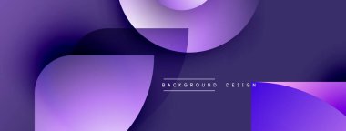 Soyut mor katmanlar dinamik görsel akış yaratır. Yumuşak eğimler derinlik ve modern tasarım elementleri sunar.