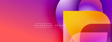 Soyut eğim arkaplanı. Canlı renkler düzgün bir şekilde harmanlanarak, dinamik görsel efekt yaratır. Modern tasarım elementleri sıvı şekiller sunar.