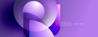 Soyut mor gradyanlar dinamik şekiller oluşturur. Modern tasarım akıcılık, yenilik, görsel cazibe öneriyor. Minimalist estetik parlak bir zemin oluşturur.