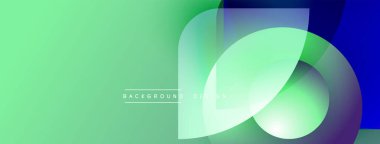 Soyut eğim arkaplanı. Üst üste binen şekiller dinamik görsel efekt yaratır. Modern tasarım elementleri, canlı renkler, pürüzsüz geçişler.