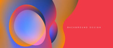 Soyut sıvı şekiller, canlı renklerin karışımı. Modern tasarım, gradyan etki dinamik görsel etki yaratır. Arkaplan yenilik ve enerji öneriyor.