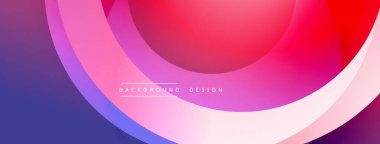 Soyut, canlı katmanlar akışkan şekiller yaratır. Pembe, mor, kırmızı renkler düzgün bir şekilde harmanlanır. Arka planlar için modern tasarım ögesi.