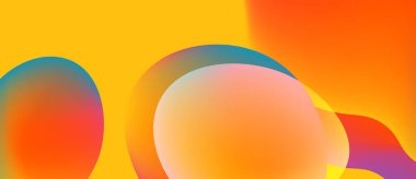 Soyut şekiller canlı turuncu ve sarı renkleri harmanlıyor. Pürüzsüz gradyanlar dinamik görsel deneyim yaratır. Minimalist tasarım sıcaklığı ve enerjiyi çağrıştırıyor.