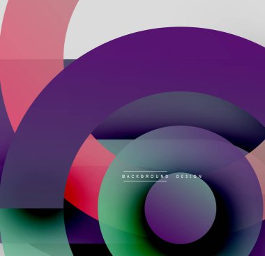 Soyut renkli şekiller dinamik görsel efektler yaratır. Gradyan renkler düzgün bir şekilde harmanlanarak modern estetik sunuyor..