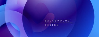 Soyut akışkan şekiller, canlı mavi mor gradyanlar. Arka planlar ve sunumlar için modern tasarım öğesi. Yumuşak geçişler derinlik yaratır.
