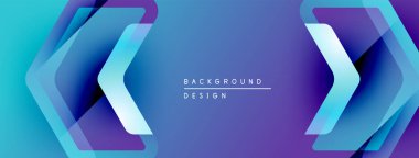 Soyut mavi gradyanlar sembol şekilleri oluşturur. Metin arka plan tasarımı okur. Dijital projeler için modern, canlı görsel element.