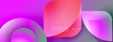 Soyut eğimler, akan şekiller canlı bir arkaplan yaratır. Modern tasarım, pürüzsüz geçişler, dinamik kompozisyon. Pembe, mor renkler görsel alana hakim..