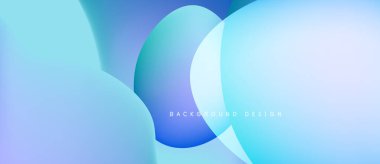 Soyut mavi eğimler çakışıyor ve yumuşak şekiller oluşturuyor. Metin arkaplan dizaynı odaklı minimalist tasarım. Yumuşak renk geçişleri mevcut.