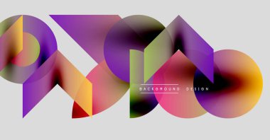 Soyut sıvı şekilleri örtüşür ve canlı renk değişimleri yaratır. Modern tasarım elementleri dinamik hareketi, pürüzsüz geçişleri önerir.