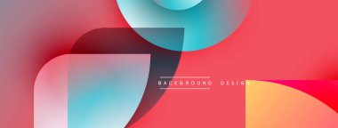 Soyut sıvı şekilleri kesişir. Canlı renkler harmanlanarak modern arkaplan tasarımı oluşturur. Düzen eğimleri kompozisyona hakim.