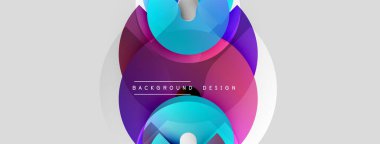 Soyut geometrik şekiller örtüşüyor, canlı renk eğimleri yaratıyor. Arkaplan ve sunumlar için uygun modern tasarım ögesi.