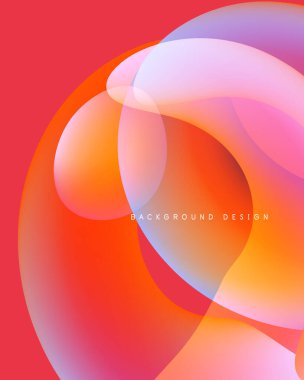 Soyut, canlı çemberler örtüşüyor ve dinamik, renkli bir arkaplan oluşturuyor. Gradyan gölgeler düzgün bir şekilde harmanlanarak modern estetik sunuyor..