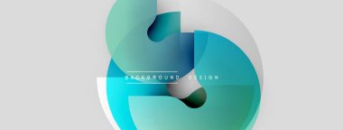 Soyut sıvı şekilleri örtüşür ve serin renk değişimleri yaratır. Metin elementli minimalist tasarım. Modern estetik, temiz sunum.