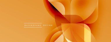 Soyut turuncu tasarım. Pürüzsüz şekiller örtüşür, dinamik görsel efekt yaratır. Sıcak tonlar kompozisyona hakim. Mevcut en küçük metin.