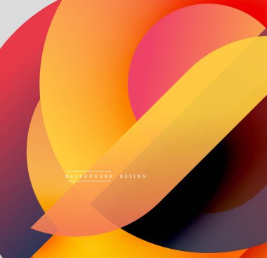 Soyut, canlı katmanlar akışkan şekiller yaratır. Sıcak renkler tasarıma hakim, dinamik görsel deneyim sunuyor.