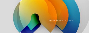 Soyut renkli katmanlar dinamik görsel akış yaratır. Yumuşak gradyanlar harmanlanarak modern tasarım elementini oluşturur. Minimalist estetik.