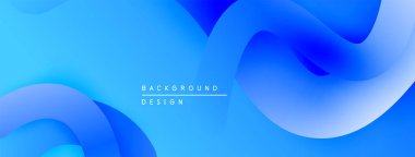 Soyut mavi eğimler akan şekiller yaratır. Minimalist tasarım arka planlar, sunumlar, dijital sanat için uygun. Yumuşak geçişler, modern estetik.
