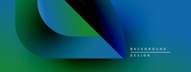 Soyut gradyan tasarımı. Mavi, yeşil renkler düzgün bir şekilde harmanlanır. Modern estetik, dijital arka planlar ve sunumlar için uygun. Minimalist stil.