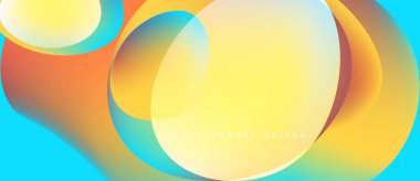 Soyut sıvı şekilleri canlı renkleri harmanlar. Turuncu, sarı, turkuaz dinamik arkaplan tasarımı yaratır. Yumuşak eğimler hareketi, enerjiyi gösterir.