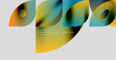 Soyut sıvı şekiller, canlı renkler, modern tasarım. Gradyan örtüler dinamik görsel efekt yaratır. Minimalist kompozisyon, temiz estetik.