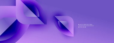 Soyut mor katmanlar akıcı tasarım yaratır. Gradyan gölgeler modern görsel cazibe sunar, uygun arkaplan ögesi.