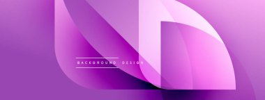 Soyut mor tasarım akışkan şekiller, gradyanlar içerir. Metin elemanı ile modern arkaplan, basit kompozisyon.