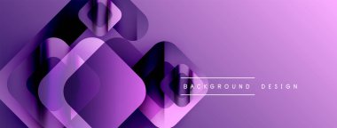 Soyut mor katmanlar dinamik geometrik bileşim oluşturur. Gradyan etkisi olan modern tasarım, arka planlar için uygun.