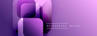Soyut mor katmanlar modern geometrik tasarım yaratır. Gradyan gölgeler dinamik görsel deneyim sunar. Minimalist biçim, temiz sunum.
