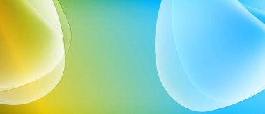 Soyut akışkan şekiller, canlı renklerin karışımı. Sarı, yeşil, mavi renkler pürüzsüz renkler yaratır. Yumuşak ışık, dinamik kompozisyon.